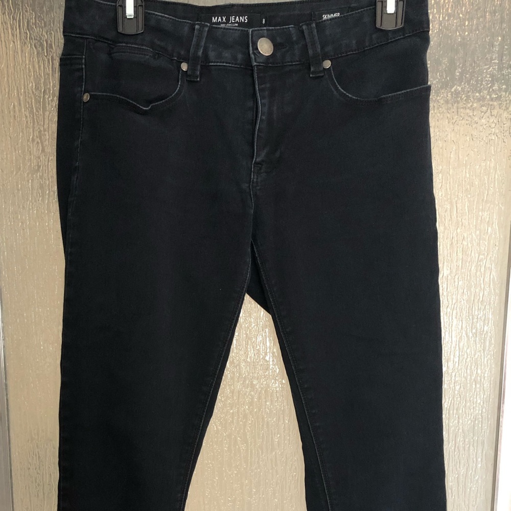 Max Jeans Women's Skinny Jeans in Black